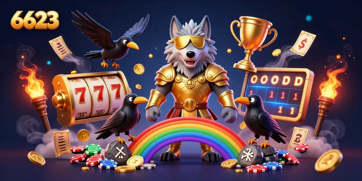 Experience thrilling gameplay at 6623 with dynamic slot reels and captivating casino elements.