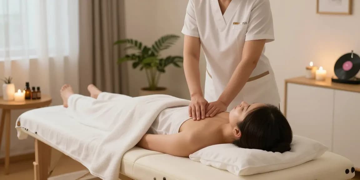 Relaxing home massage therapy session focusing on 분당출장안마 with professional care.