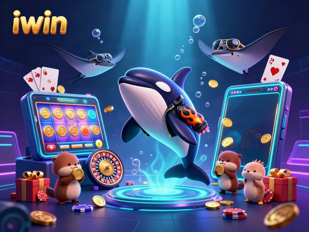 Experience thrilling bets and jackpots with iwin amid sea creatures and vibrant games.