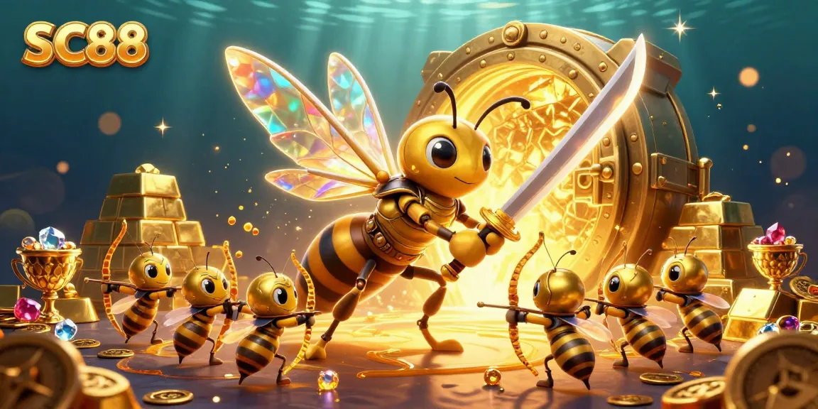 Experience gaming excitement at SC88 with a captivating lottery vault and vibrant characters.