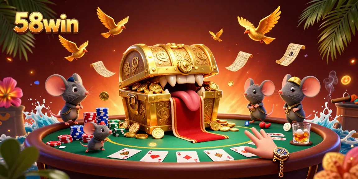 Engage in thrilling gaming action at 58win with poker, treasure, and adventure.