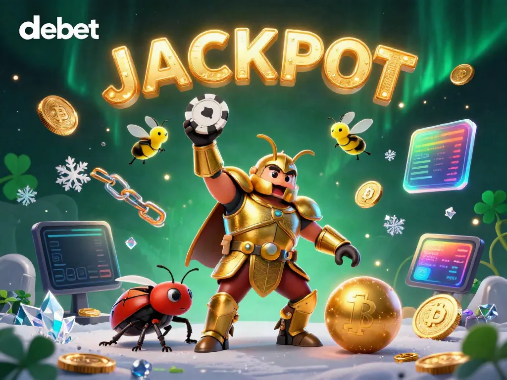 Experience thrilling gambling with debet in this vibrant 3D scene full of action and excitement.