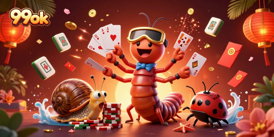 Experience thrilling gameplay at 99ok with a lively dealer and high-roller action in this vibrant casino scene.