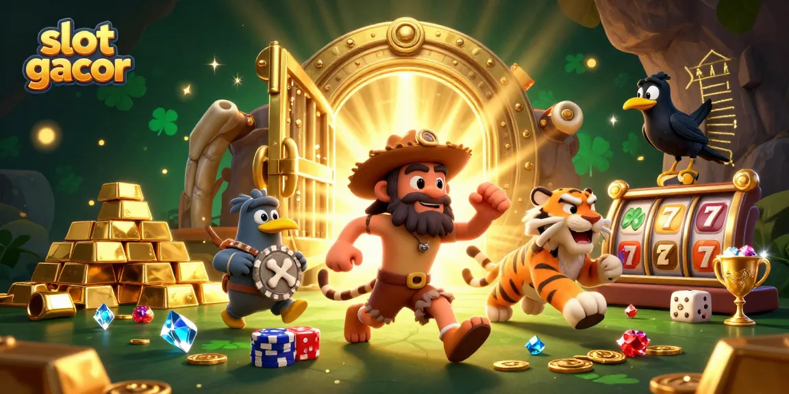 Spin slot gacor and win with vibrant caveman-themed casino excitement!