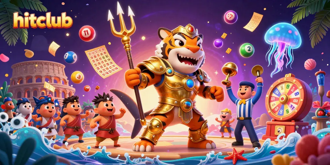 Experience excitement with hitclub's vibrant underwater colosseum featuring a tiger shark gladiator.