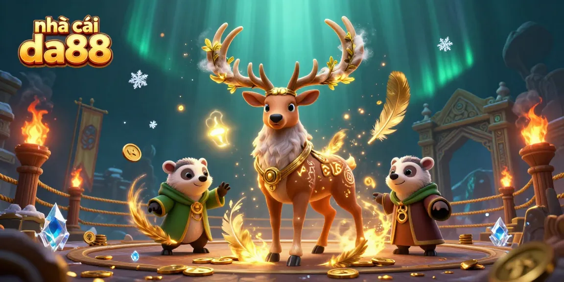 Engage with thrilling games at nhà cái da88 featuring a stunning 3D illustration of enchanting characters and casino elements.